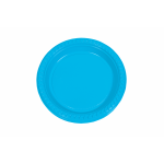 Plastic Plates Round Turquoise 22 cm - 10 PCS