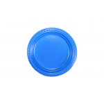 Plastic Plates Round Blue 17 cm - 10 PCS