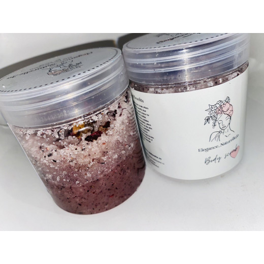 Elegance Naturelle.jo . Roselle Body Scrub ,rose color, size 250 gm .