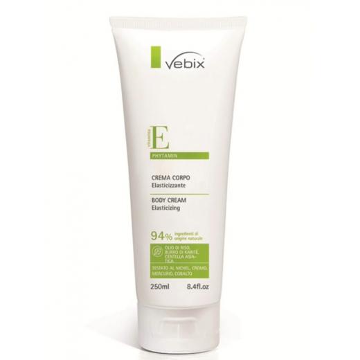 Vebix, Body Cream, (Elasticizing - Vitamin E), 250 ml, 94% of the Ingredients are Natural.